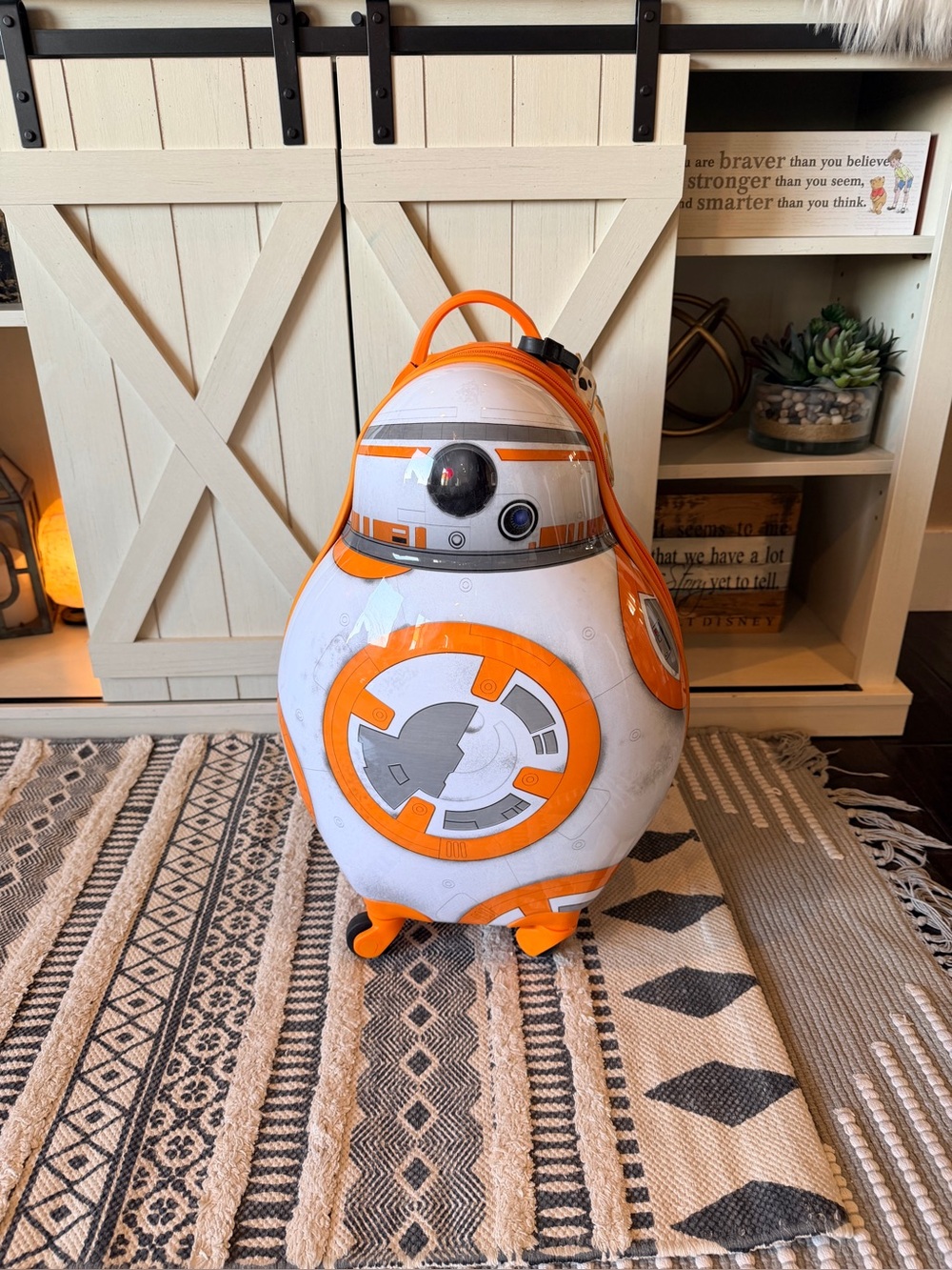 Disney Store Star Wars luggage BB-8 Spinning Rolling Hard shell Luggage BB8